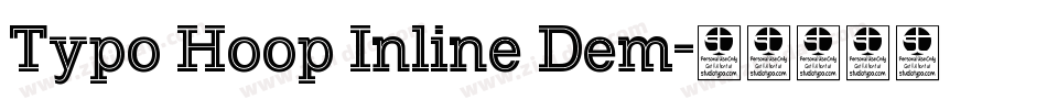 Typo Hoop Inline Dem字体转换